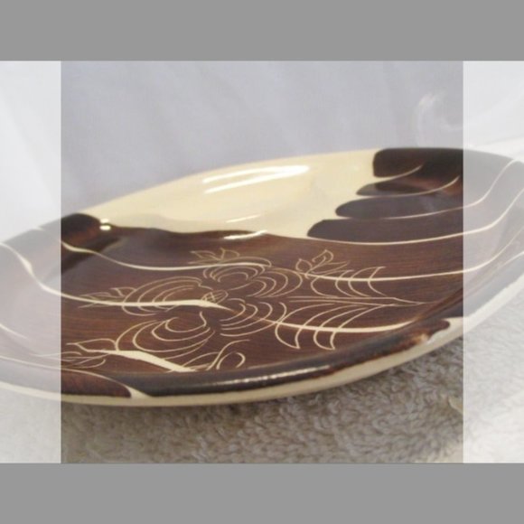 2 Rare Vintage Puriton Slip Ware "INTAGLIO" Tea and Toast Plates " 8.5" - Picture 10 of 12